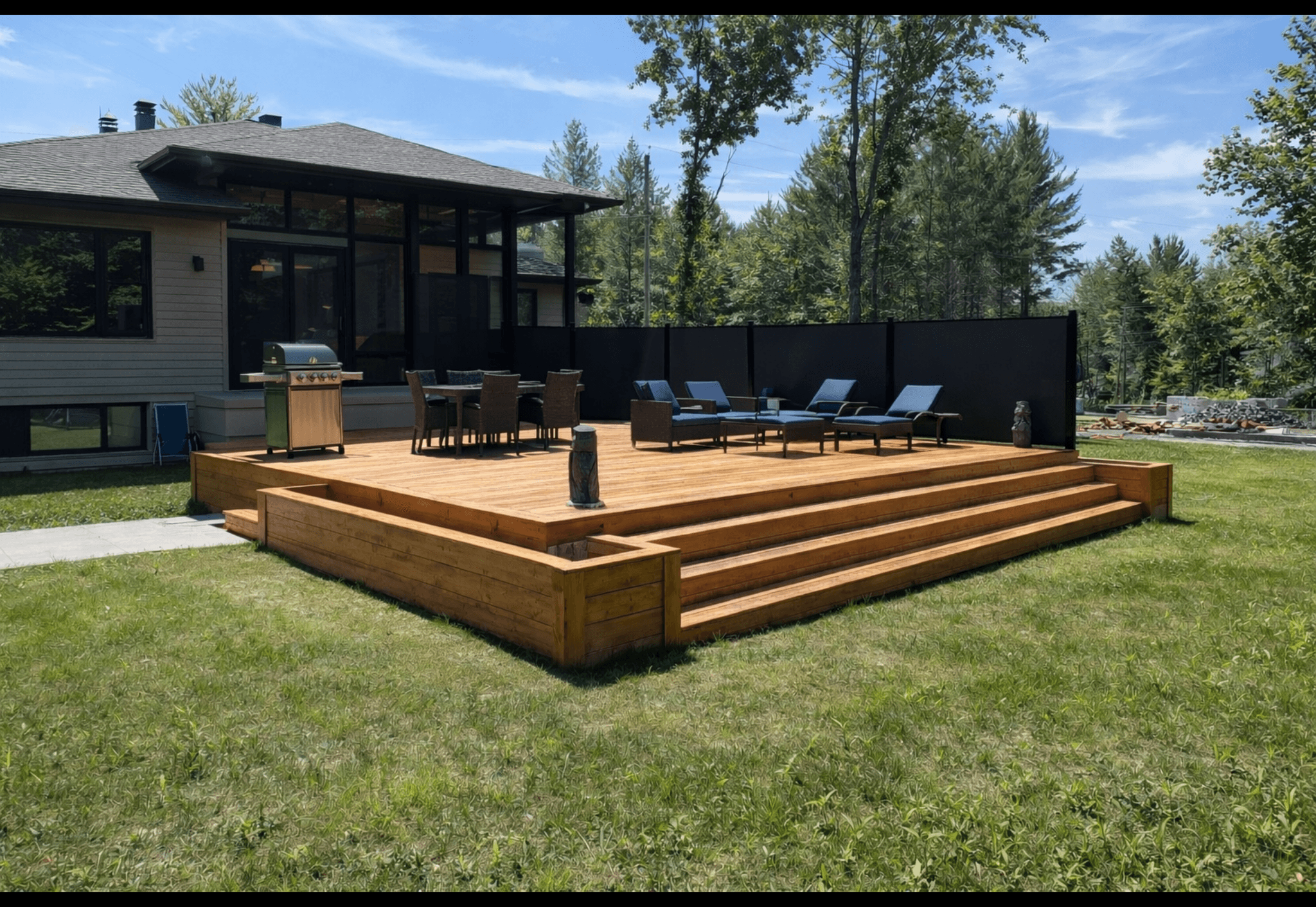 Construction de terrasse
